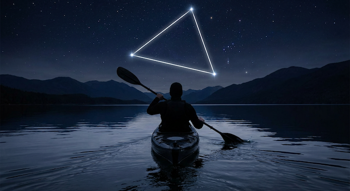 spring triangle formed by Arcturus, Spica, and Regulus