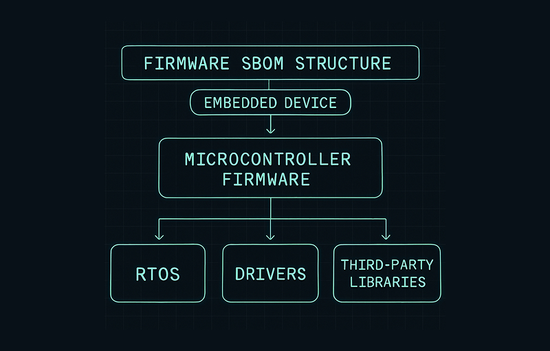 Firmware SBOM example showing embedded components relevant for CRA compliance.