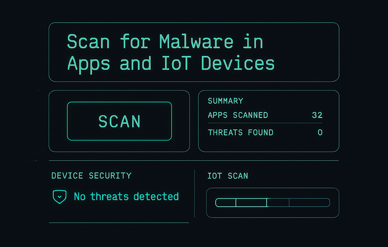 A Practical Guide to Scan for Malware in Apps and IoT Devices