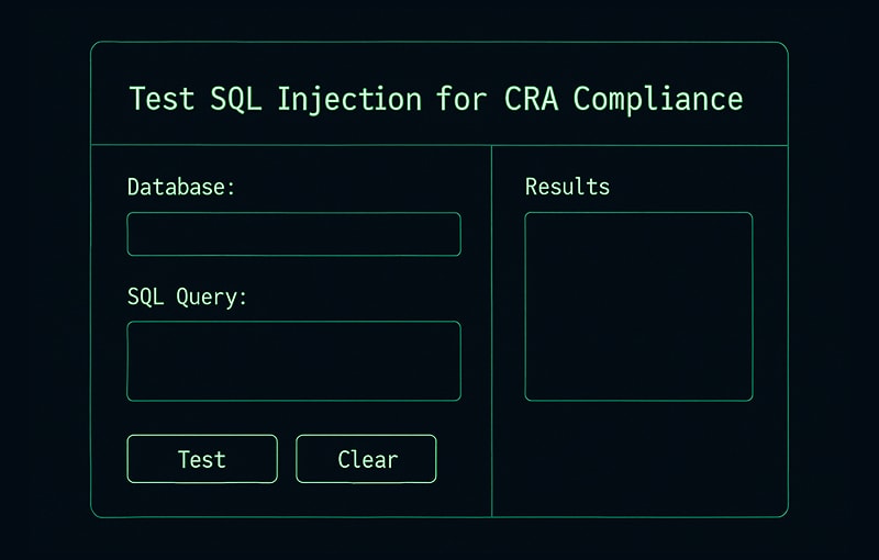 A Practical Guide to Test SQL Injection for CRA Compliance