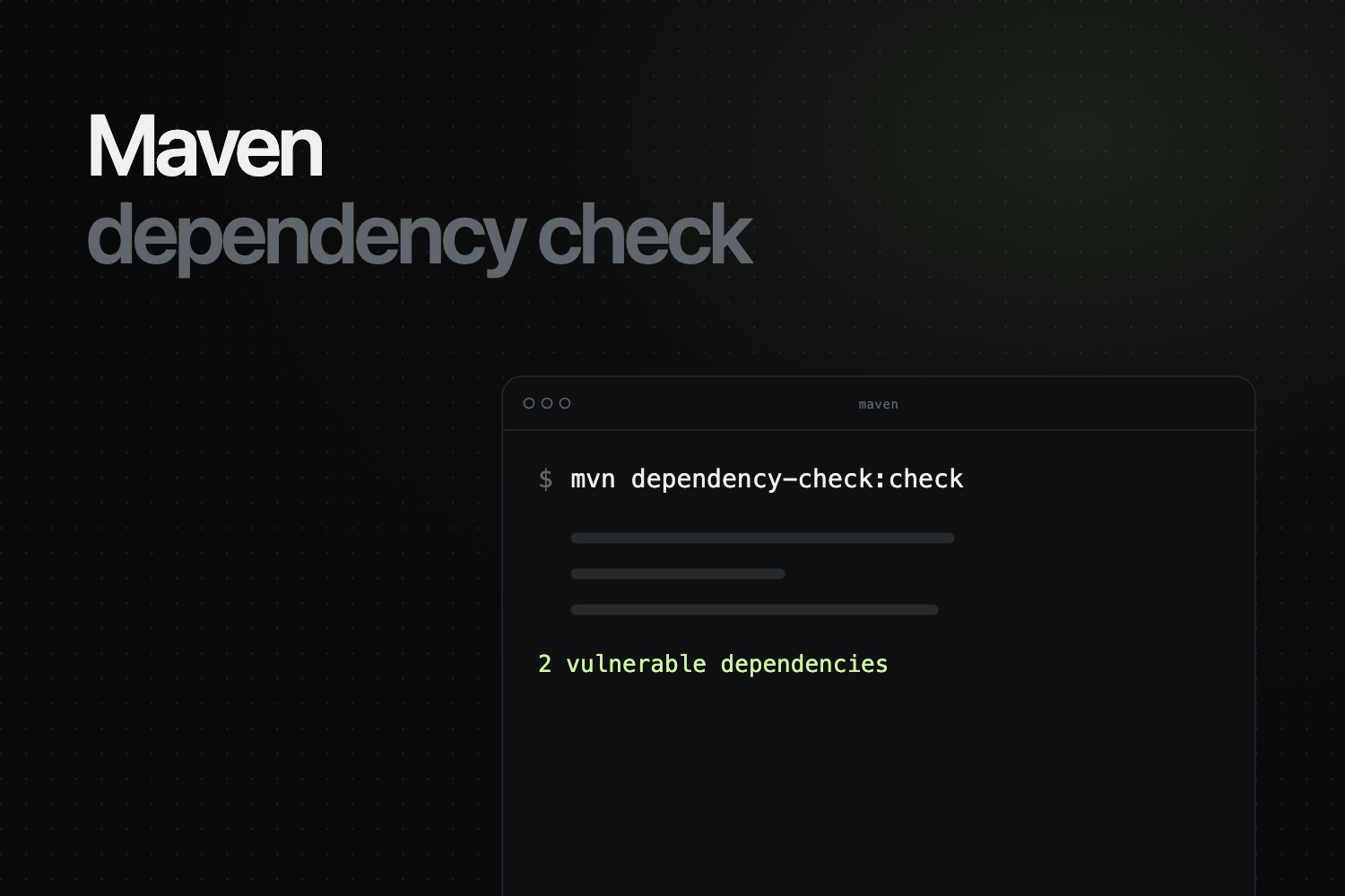 maven dependency check technical guide
