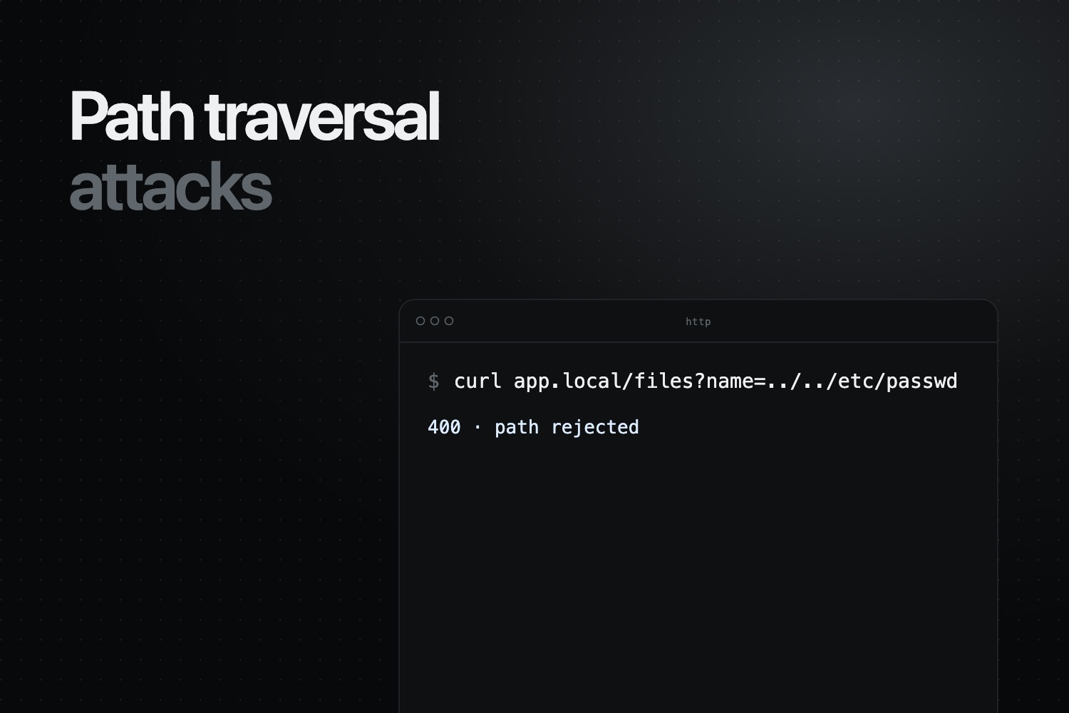 path traversal attack